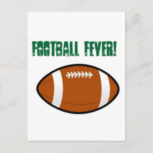 Groen Football ontwerp Briefkaart (Voorkant)