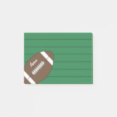 Groen Football Sportnotities Blocnote Cadeau Post-it® Notes (Voorkant)