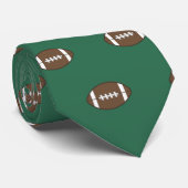 Groen Football Stropdas Cadeau (Opgerold)