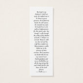 Groen Foto Herdenkings- Funeral Gedicht Boekmerk Mini Visitekaartjes (Achterkant)