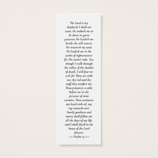 Groen Foto Herdenkings- Funeral Gedicht Boekmerk Mini Visitekaartjes (Achterkant)