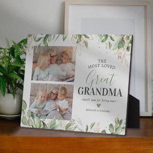 Groen Foto Oud-oma Plaquette Fotoplaat