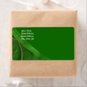 Groen Fractal Background Shipping Label (Insitu)