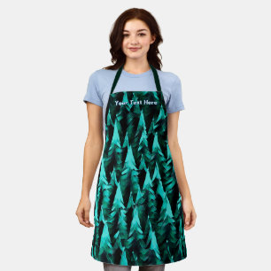 Groen Fractal Forest Schort