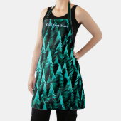 Groen Fractal Forest Schort (Insitu)