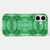 Groen Fractal iPhone hoesje (Achterkant (horizontaal))