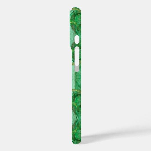 Groen Fractal iPhone hoesje (Achterkant / Links)