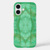 Groen Fractal telefoonhoes Case-Mate iPhone Case (Achterkant)