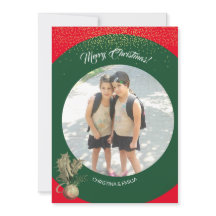 Groen Frame Eén Foto Prettig Kerstfeest