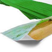  Groen Frans Regency Mode Tekening Poster (Hoek)