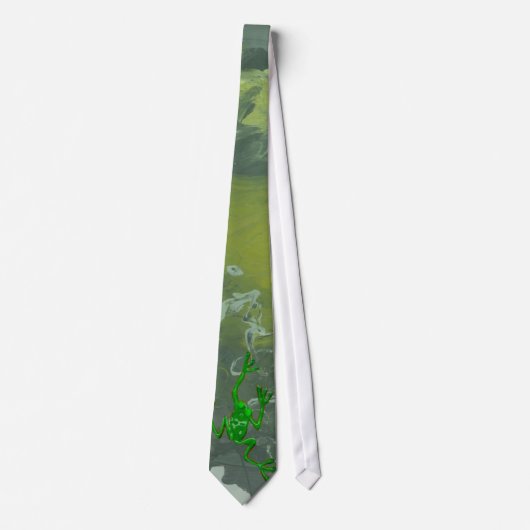 GROEN FROG door SHARON SHARPE Stropdas (Voorkant)