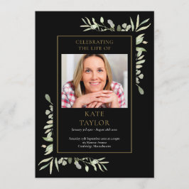 Groen Funeral Memorial Order Of Service Programma Programmakaart