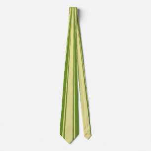 Groen funky streeppatroon stropdas