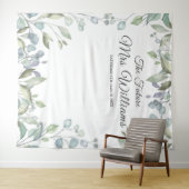 Groen Future Mrs Bruidsfeest Foto Prop Wandkleed (In Situ (horizontaal))