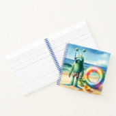 Groen Fuzzy Alien Notitieboek (Binnen)