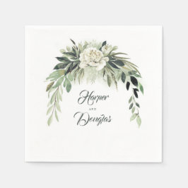 Groen Garland Botanische Tuin Bruiloft Servet