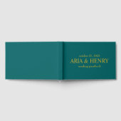 Groen gastenboek · Modern Wedding gastenboek · Tra (Volledig)