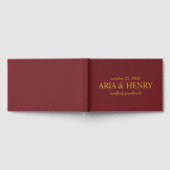 Groen gastenboek · Modern Wedding gastenboek · Tra (Volledig)