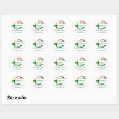 Groen Gazonbeheer Ronde Sticker (Vel)