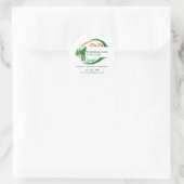 Groen Gazonbeheer Ronde Sticker (Tas)