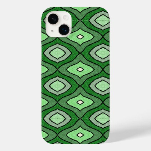 Groen geabstraheerd Hoesje-Mate iPhone hoesje (Achterkant)