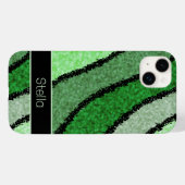 Groen geabstraheerd Hoesje-Mate iPhone hoesje (Achterkant (horizontaal))