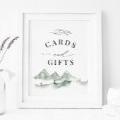 Groen gebarentavontuur "Kaarten en cadeaus" Poster