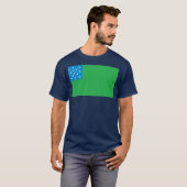 Groen gebergte jongens Vlag T-shirt (Voorkant volledig)