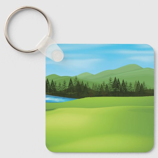 Groen gebied sleutelhanger (Voorkant)