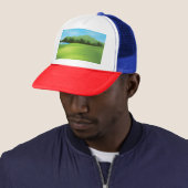 Groen gebied trucker pet (In situ)