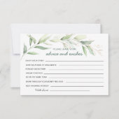 Groen gebladerte Advies & Wensen voor de Nieuwe Mi Kaart (Voorkant)