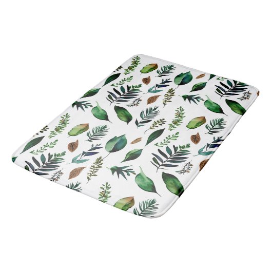 Groen gebladerte Botanische Natuur Badmat (Gekanteld)