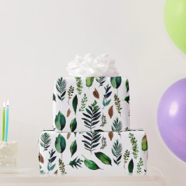 Groen gebladerte Botanische Natuur Cadeaupapier