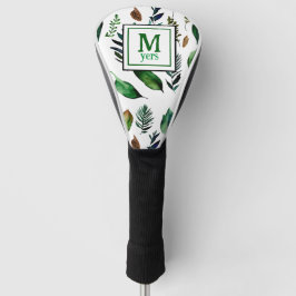 Groen gebladerte botanische Natuur gepersonaliseer Golfheadcover