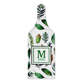 Groen gebladerte botanische Natuur gepersonaliseer Snijplank