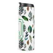 Groen gebladerte botanische Natuur gepersonaliseer Thermosbeker (Geroteerd rechts)