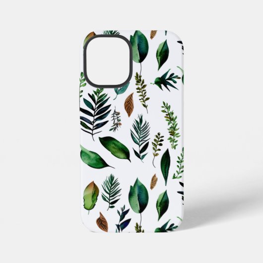 Groen gebladerte Botanische Natuur iPhone Hoesje (Achterkant)