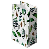 Groen gebladerte Botanische Natuur Klein Cadeauzakje (Achterkant Gekanteld)