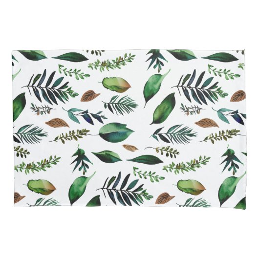 Groen gebladerte Botanische Natuur Kussensloop (Voorkant)