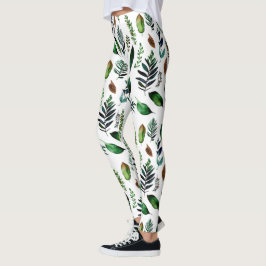 Groen gebladerte Botanische Natuur Leggings
