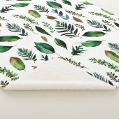 Groen gebladerte Botanische Natuur Sherpa Deken (3/4)