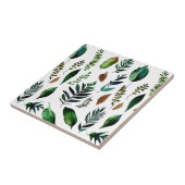 Groen gebladerte Botanische Natuur Tegeltje (Zijkant)