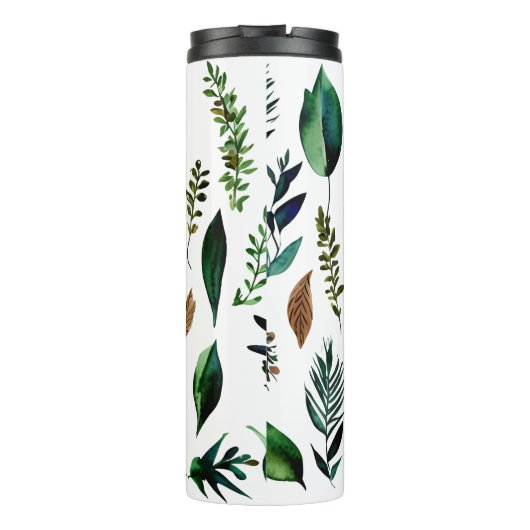 Groen gebladerte Botanische Natuur Thermosbeker (Achterkant)