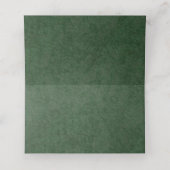 Groen gebladerte bruiloft plaatskaartje (Binnenkant ongevouwen)