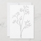 Groen gebladerte chique schoonheidssalon grand ope kaart (Achterkant)