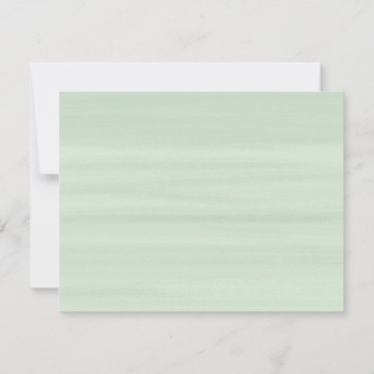 Groen gebladerte Eucalyptus Botanische Dank kaart (Achterkant)