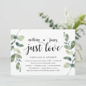 Groen gebladerte Eucalyptus, Zwarte Inkt, Trouw El Kaart (Staand voorkant)