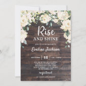 Groen gebladerte rustiek hout bohemian bruiloft kaart (Voorkant)