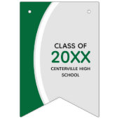 Groen gebogen Lijst Foto Afstuderen Vlaggetjes (Eerste vlag)