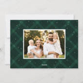 Groen geborsteld Speld 3 Foto Feestdagenkaart (Achterkant)